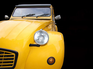 Image showing Yellow old timer