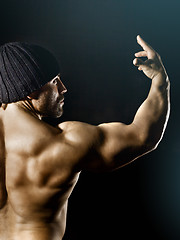 Image showing bodybuilding man