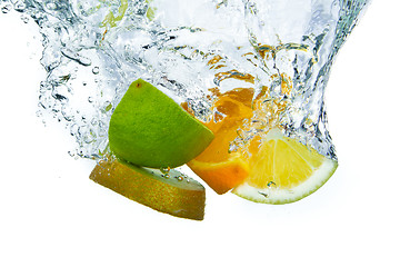 Image showing fruit splashing