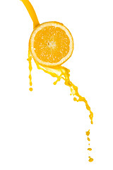 Image showing orange juice splash