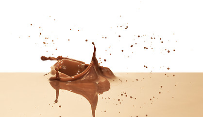 Image showing chocolate splash