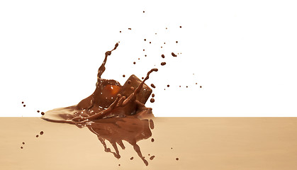 Image showing chocolate splash