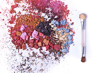 Image showing crushed eyeshadow