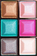 Image showing colorful eyeshadows