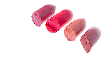 Image showing scraps of lipstick