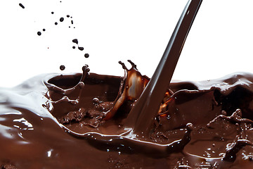 Image showing pouring chocolate