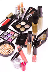 Image showing set of cosmetic makeup products