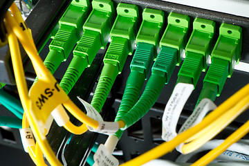 Image showing optic fiber hub