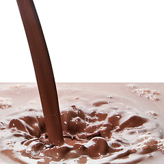 Image showing pouring chocolate