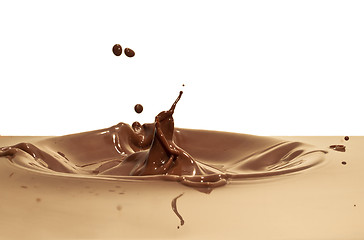 Image showing chocolate splash