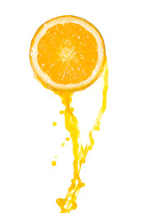 Image showing orange juice splash