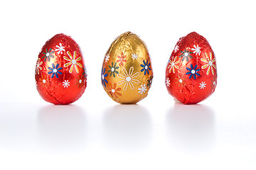 Image showing chocolate easter eggs