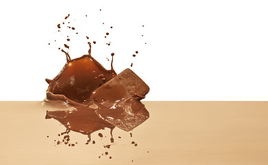 Image showing chocolate splash