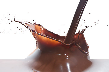 Image showing pouring chocolate