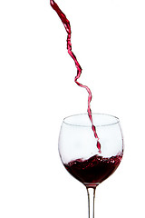 Image showing pouring red wine 