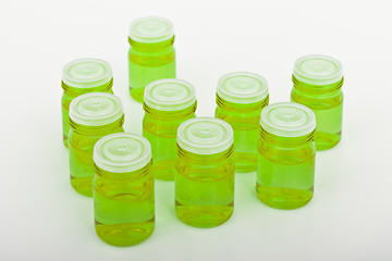 Image showing cosmetic glass containers