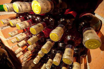 Image showing wine bottles