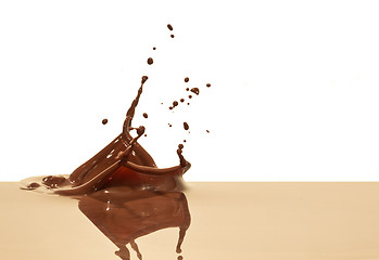 Image showing chocolate splash