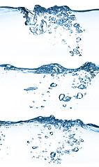 Image showing water splashing set