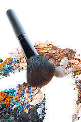 Image showing crushed eyeshadows