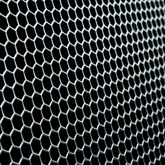 Image showing abstract metallic grid