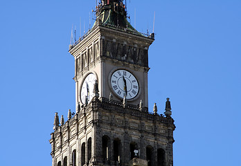 Image showing Clock tower in Warsaw 3