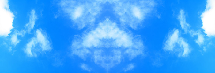 Image showing Mirrored clouds