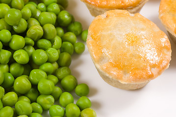 Image showing Pies and peas