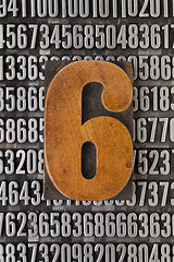 Image showing number six  - numerical abstract