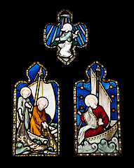 Image showing Religious stained glass window