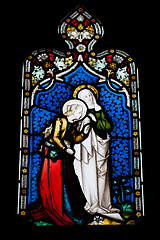 Image showing Religious stained glass window