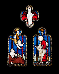 Image showing Religious stained glass window