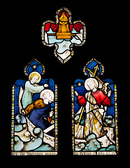 Image showing Religious stained glass window