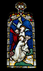 Image showing Religious stained glass window