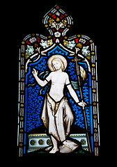 Image showing Religious stained glass window