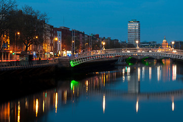 Image showing Dublin at night