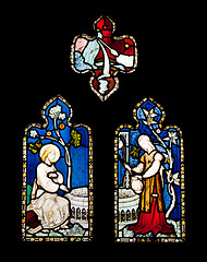 Image showing Religious stained glass window