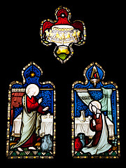 Image showing Religious stained glass window