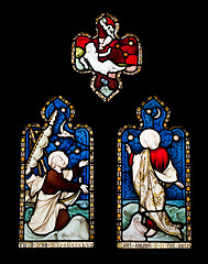 Image showing Religious stained glass window