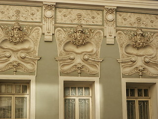 Image showing Three bas-reliefs