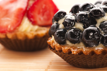 Image showing French cake with fresh fruits