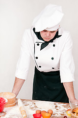 Image showing pensive chef