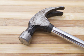 Image showing Hammer and Wood 