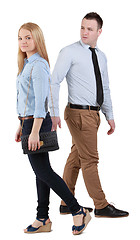 Image showing Man and woman walking