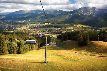 Image showing A chair-lift