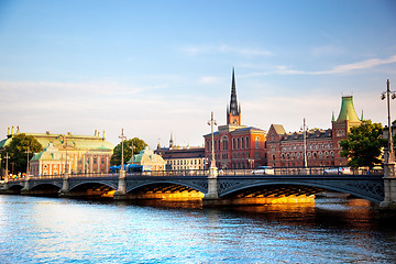 Image showing Stockholm, Sweden in Europe. Waterfront view