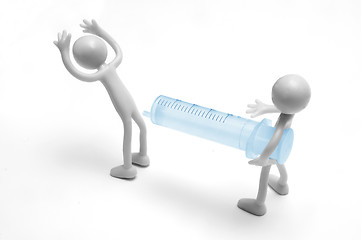 Image showing Giving an injection