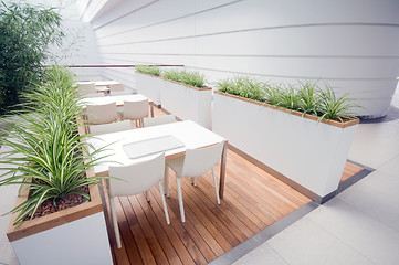 Image showing Modern restaurant interior