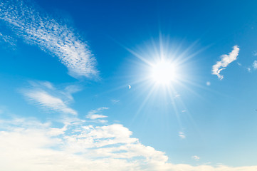 Image showing Sunny blue sky