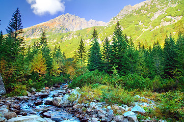 Image showing Mountains colorful landscape
